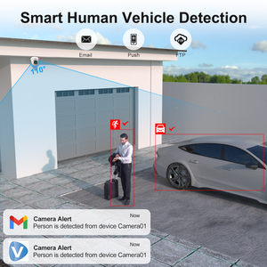 Anpviz ai 5MP POE tháp pháo máy ảnh Chúng tôi cổ con người/xe phát hiện H.265 + IP66 Dễ dàng cài đặt ngoài trời - Product Image 2