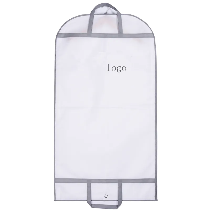 Personalizado de moda de lona de bolsa de polvo cubierta plegable ropa traje Protector de bolsa de Ropa de baile