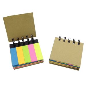 Custom Logo Printing Pocket Size Spiral Colorful Sticky Note <b>Pad</b> Mini Kraft Paper Notepads for Education Promotion - Product Image 6