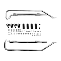 Supports de conversion de sacoches rigides en chrome pour moto en fer, kit de support adapté aux Harley Softail 1984-2013