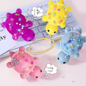 Hapu Factory's Cute Lovely Turtle Shape Soft Plastic Squeeze Toys Sensory Slow <b>Rebound</b> Stress Relief Cartoon for Children - Product Image 2
