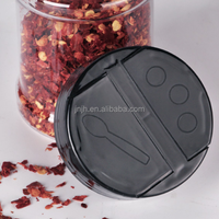 Vente en gros de contenants en plastique pour épices en poudre de 100 ml / flacon à épices en poudre en plastique avec couvercle rabattable