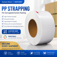 Roll Tali Plastik Transparan Polypropylene PP 0.5-0.9mm Ketebalan Sesuai Pesanan Mesin Pengemas Otomatis Penuh Tali Pengikat Yueyang