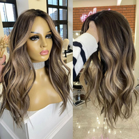 Topper en cheveux humains vierges européens non traités, avec base en soie naturelle et effet cuir chevelu naturel, blond méché, certifié casher juif
