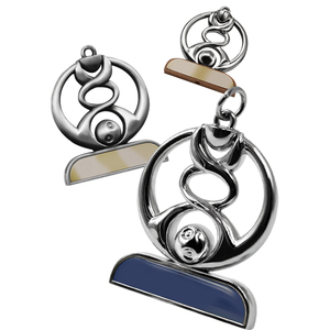 Porte-clés trophée médaille personnalisé Ligue des Champions <span class=keywords><strong>en</strong></span> métal avec base <span class=keywords><strong>en</strong></span> bois, impression laser UV du logo pour les fans du club, souvenir - Product Image 3