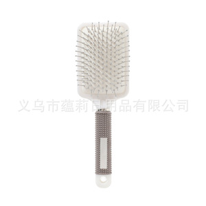 Brosse à cheveux massante pour le cuir chevelu, volumisante, avec coussin d'air, en nylon et plastique, de forme oblongue, pour la population générale - Product Image 5