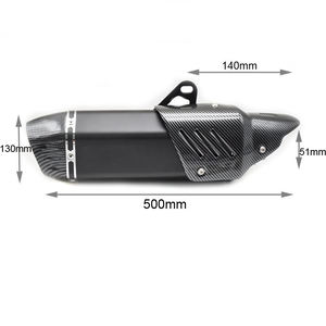 CHMotor 51mm Silencieux d'échappement universel pour moto, échappement Moto <span class=keywords><strong>DB</strong></span> <span class=keywords><strong>Killer</strong></span> pour Honda PCX125 NMAX155 FZ1N <span class=keywords><strong>Z900</strong></span> S1000RR CBR500R R6 - Product Image 2