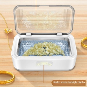 Ultrasonic <b>Cleaner</b> <b>Retainer</b> Machine 49kHz Denture <b>Cleaner</b> 340ml Dental Appliance <b>Cleaner</b> for Aligner Night Guard Brace Jewelry - Product Image 4