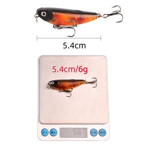 Leurre flottant en métal avec hameçons pour <span class=keywords><strong>truite</strong></span> sous-marine, 5,4 cm, 6 g, bande blanche, pêche spéciale - Product Image 4