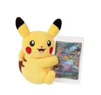Nouvel Arrivage Original Pokémon Peluche Cheeks Plush Toy Boîte Cadeau Présentoir de Cartes Boîte Mystère Incluant 151 Boîtes de Boosters