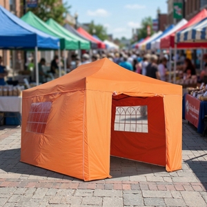 Gazebos pliants robustes en acier - Abri extérieur quatre saisons en tissu Oxford imperméable pour exposition, campagne et usage sportif - Product Image 1