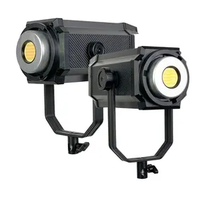 TOP Fabricant Aluminium 200W LED COB Éclairage Photographie 2700-7500K 95Ra 65db Bruit Continu 200W LED Vidéo Lumière