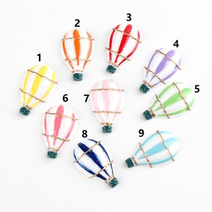 <span class=keywords><strong>Mongolfiera</strong></span> in resina con retro piatto Charms in resina Cabochon per riempitivo di melma capretto fai da te cellulare fermaglio per capelli portachiavi decorazione mestiere - Product Image 6
