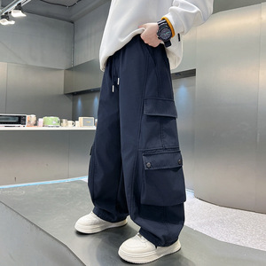Nouveau Style 2025 : <span class=keywords><strong>Pantalon</strong></span> Cargo Garçon Large et Cool pour Printemps Automne, Vêtement Tendance pour Enfants - Product Image 2