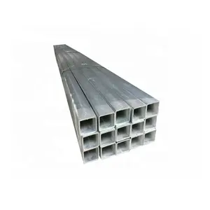 Tubes rectangulaires noirs de tuyau plongés chauds acier rectangulaire galvanisé acier de profil carré acier Tianjin GB acier 6mm 0.35 - 30 Mm