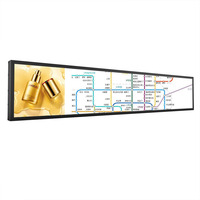 Écran d'affichage LCD de type barre sur mesure pour système d'information sur les itinéraires des passagers des bus, métros et trains