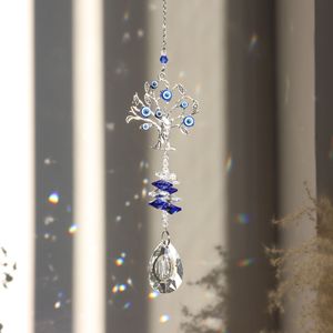 Occhio <span class=keywords><strong>del</strong></span> <span class=keywords><strong>male</strong></span> blu sole Catcher <span class=keywords><strong>albero</strong></span> della vita ornamenti di cristallo giardino esterno finestra di casa decorazioni appese - Product Image 6