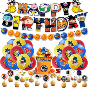 Kit <span class=keywords><strong>de</strong></span> Decoración para Fiesta <span class=keywords><strong>de</strong></span> Cumpleaños con Temática <span class=keywords><strong>de</strong></span> Dragón <span class=keywords><strong>Ball</strong></span>, con Pancartas, Adornos para Pastel, Globos, Decoración Fácil <span class=keywords><strong>de</strong></span> Hacer para Fiestas <span class=keywords><strong>de</strong></span> Niños - Product Image 1