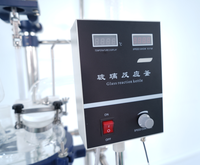 Reaktor Kaca Berjaket Borosilikat Tinggi GG17 100L Pasokan Pabrik, Reaktor Kaca Pengaduk Mekanis Otomatis untuk Laboratorium Kimia