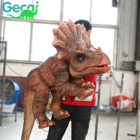 Marionnette de dinosaure réaliste en silicone de qualité supérieure, artisanale, taille réelle, animatronique, dragon, dinosaure bébé