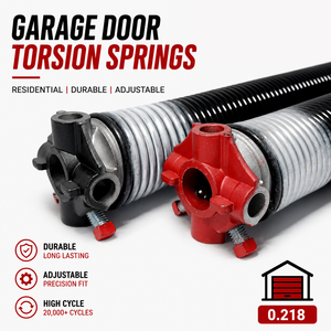 Moteur pour porte de garage enroulable, ressort de torsion résidentiel durable, coniques réglables, quincaillerie de porte de garage 0.218 - Product Image 1