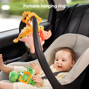 Tumama Kids 3PCS Baby Stroller Plush Hanging Toy Mini Reversible <strong>Dinosaur</strong> &amp; Egg Kids Soft <strong>Stuffed</strong> Toys Animal - Product Image 3