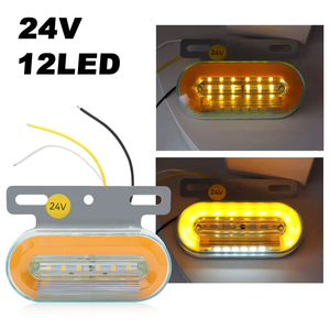 Luz Lateral LED para Camión, 24V 1W, Repuesto, Luz de Posición Lateral de Doble Color Blanco y Amarillo para Automóviles, Tractores y Semirremolques - Product Image 2