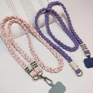 Tracolla a tracolla a corda lunga intrecciata per cordino telefonico donne ragazze - Product Image 4