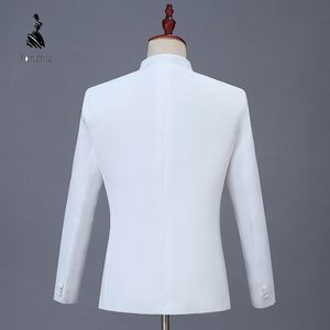 Conjunto de 2 Peças com Bordado Dourado para Homens, Blazer e Calças Tradicionais Chinesas, Traje <span class=keywords><strong>Formal</strong></span> - Product Image 6