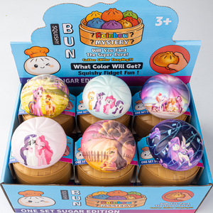 Simulation Steamed Bun Squishy Toy Slow Rising Bao Bun Stress Relief Fidget Blind Box Toy for Kids - Product Image 5