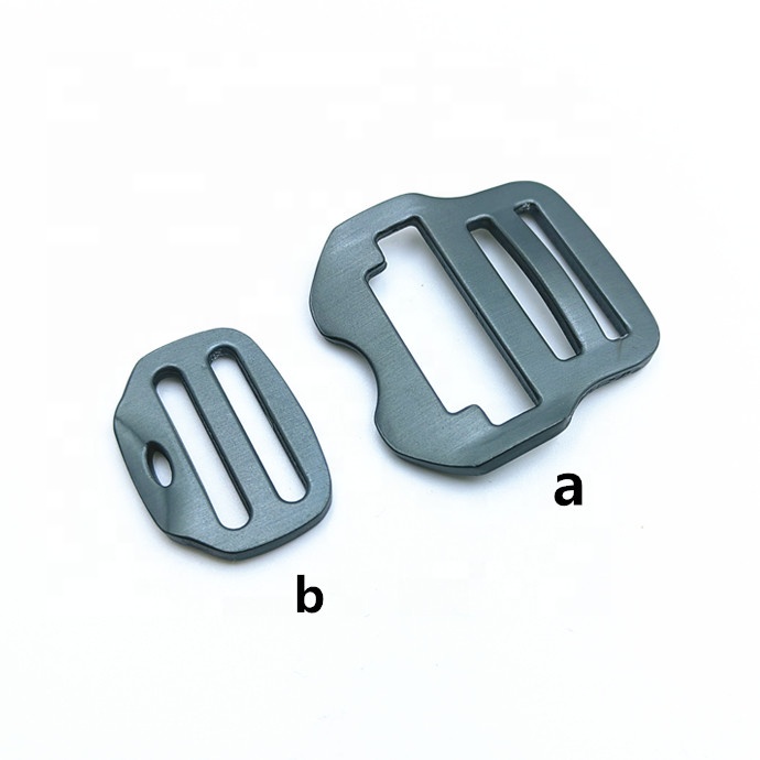 Aluminum A and B 2-pieces adjustable strap buckle for pet dog leash or bag strap