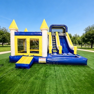 Castillo Inflable Comercial Personalizado Moon Walk para Adultos con Tobogán y Piscina de Pelotas - Product Image 1