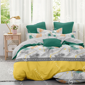 Offre Spéciale – Parure de Lit 4 Pièces en Polyester Imprimé Dispersé Motif Plantes Tropicales – <span class=keywords><strong>2</strong></span> Draps et <span class=keywords><strong>2</strong></span> Taies d'Oreiller – Venezuela - Product Image 1