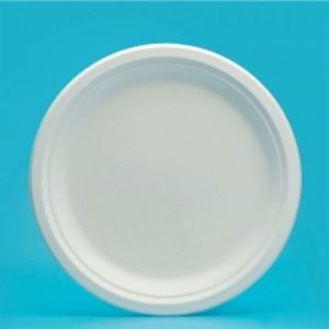 Plateau de restaurant à 3 compartiments en pulpe de canne à sucre, assiette jetable naturelle compostable en bagasse avec logo - Product Image 3