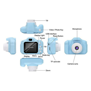 Fabriek <span class=keywords><strong>Kids</strong></span> <span class=keywords><strong>Camera</strong></span> 2024 Hd 1080P Oplaadbare Dubbele Lens Digitale <span class=keywords><strong>Camera</strong></span> Met Ccd Beeldsensor Kinderspeelgoed En Spel - Product Image 2