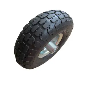 3.50-4 Pneumatic Wheel 10 Inch Farm Cart Pneumatic Tire Rubber Wheel 4.10/3.50-4 Wheel