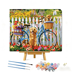 YIWU OYUE Modern DIY <strong>Paint</strong> Kits Handmade Canvas <strong>Frame</strong> for Oil Painting by Number Wholesale Scenery Subjects - Product Image 1