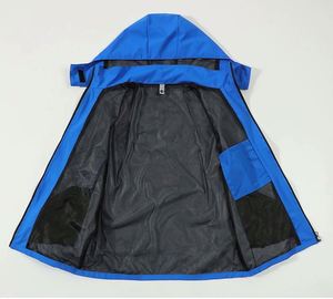 Custom Outdoor Breathable Windproof Waterproof Softshell <b>Jacket</b> Crewneck Silk Screen Printed Logo Workwear Team Uniform - Product Image 4
