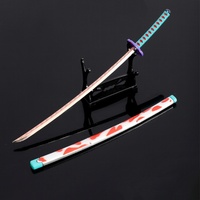 Réplique de katana d'anime, modèle en métal de 25 cm pour collection, exposition ou décoration de bureau, cadeau pour les amateurs de mangas et les fans