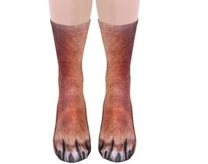 Vente en gros de chaussettes à sublimation <span class=keywords><strong>pour</strong></span> chat chien tigre ours cheval zèbre cochon guépard gorille <span class=keywords><strong>aigle</strong></span> impression 3D longues chaussettes à pattes d'animaux - Product Image 5