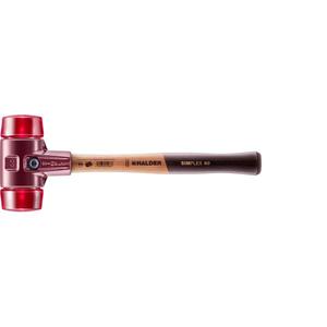 HALDER - 3006.060 Baguettes à face souple SIMPLEX-Plastique avec boîtier en fonte et manche en bois de haute qualité MARTEAUX ET CISEAUX - Product Image 1