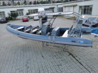 8.6 m Luxury RHIB 860 Yacht gonflable avec coque en aluminium Deep V Hypalon Orca 8.6 m Rib Boat pour moteur hors-bord de pêche sportive