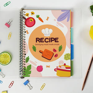 Carnet <span class=keywords><strong>de</strong></span> recettes <span class=keywords><strong>de</strong></span> <span class=keywords><strong>cuisine</strong></span> A4 pour bricolage, journal <span class=keywords><strong>de</strong></span> <span class=keywords><strong>cuisine</strong></span> imprimé, couverture PP étanche, journal <span class=keywords><strong>de</strong></span> <span class=keywords><strong>cuisine</strong></span> personnalisé pour restaurant à domicile - Product Image 1