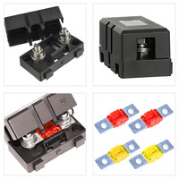 Tout nouveau porte-fusible automatique 30-200A pour fusibles de voiture ANS, jeu de fusibles à lame avec gaine thermorétractable et cosses de câble