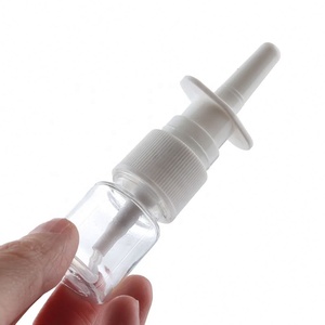 Botella pulverizadora de niebla fina nasal vacía de 20 ml, de plástico HDPE blanco 18/410, reutilizable, con tapas blancas - Product Image 5