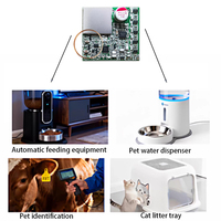 Módulo PCB Lector de Tarjetas RFID HabweID APB01 ISO11784/5 de 125Khz/134.2Khz para Chip EM4305, Equipo de Alimentación Automática para Mascotas