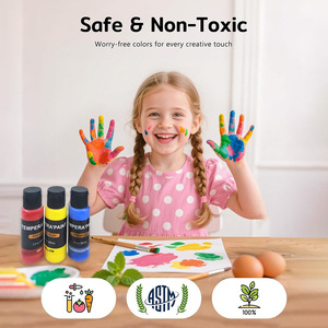Set di Colori Acrilici <span class=keywords><strong>Tempera</strong></span> 24 Colori 60ml Impermeabili per Bambini e Studenti, Vendita Diretta dalla Fabbrica - Product Image 6
