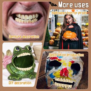 Prótesis Dentales Completas de Resina Acrílica, Dientes Sintéticos de Polímero, 23 Tonos A2, Reemplazo Conveniente, DIY - Product Image 5