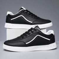 Chaussures de sport décontractées pour hommes, respirantes, en mesh, solides, blanches, populaires, chaussures de mode pour étudiants