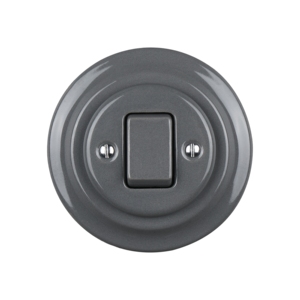 China Fábrica 1 Gangue 2 Pólo Luxo Preto Parede Vintage Interruptor De Luz Com Padrão Da UE